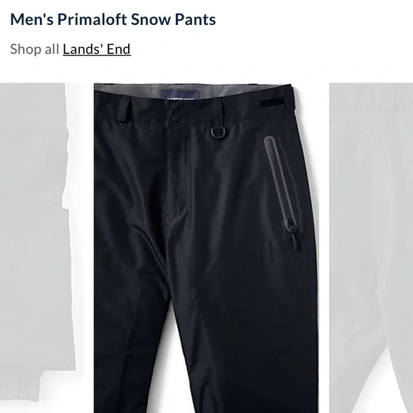 NWOT Lands’ End primaloft snow pants W009 - Picture 6 of 10